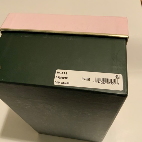 Kate Spade Pallas Patent Leather round toe pumps high heels red dress shoes 7.5 - Picture 11 of 11